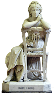 Statue de Charlotte Corday par Pasquale Miglioretti